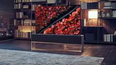 LG Electronics präsentiert Fernseher LG Signature OLED TV R Modell 65R9 mit ein- und ausrollbarem Display.