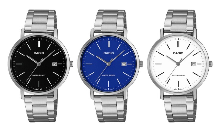 Von links nach rechts: Casio MTP-VT05D-1E, MTP-VT05D-2E and MTP-VT05D-7E