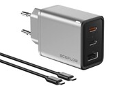 Das EcoFlow Rapid 65 W GaN Ladegerät mit 100 W Kabel ist seit kurzem beim Hersteller erhältlich. (Bildquelle: EcoFlow)