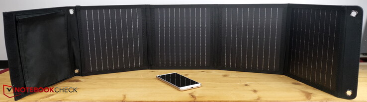 4 Solar- und 1 Taschensegment, 115 cm lang