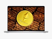 Das neue Apple MacBook Pro schürft Ethereum effizienter als die meisten Computer am Markt. (Bild: Apple / Executium, bearbeitet)