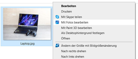Bild per Kontextmenü öffnen.