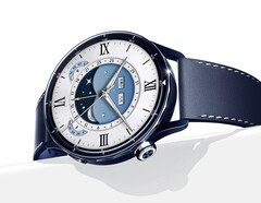 Die Xiaomi Watch S5 setzt auf ein modernisiertes Design, die blaue Version besitzt eine auffällige Lünette.