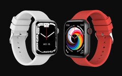 Die Fire-Boltt Ring Pro sieht der Apple Watch definitiv nicht nur zufällig ähnlich, selbst die Zifferblätter wurden kopiert. (Bild: Fire-Boltt)