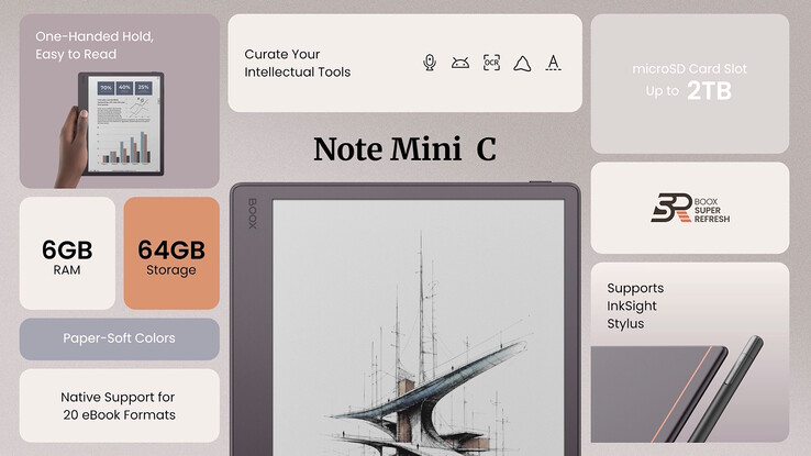 Das Boox Note Mini C läuft unter Android 16 und ist vollständig kompatibel mit Apps aus dem Google Play Store.