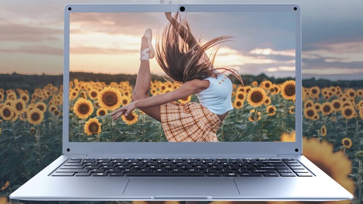 Das IPS-Display des EZbook S5 2021 löst mit Full HD auf (Bild: Jumper/Aliexpress)