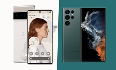 Zwei der hochwertigsten Android-Smartphones haben am Gebrauchtmarkt rasant an Wert verloren. (Bild: Google / Samsung, bearbeitet)