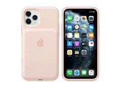 Sandrosa ist eine der drei Farben, in denen das Smart Battery Case angeboten wird. (Bild: Apple)