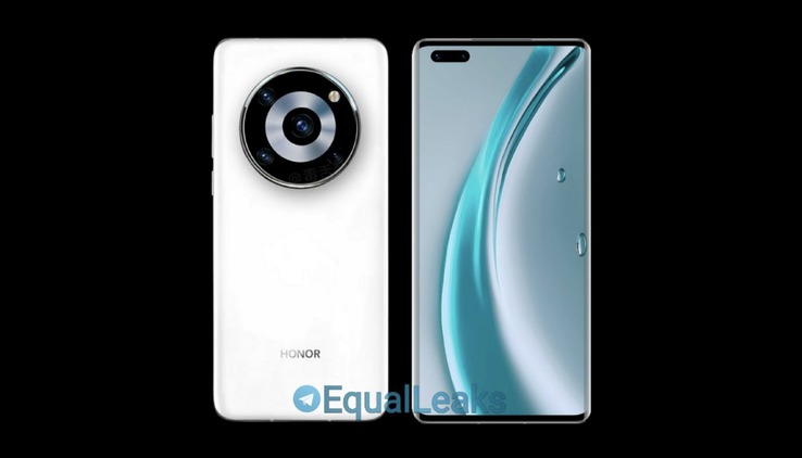 Dieses Konzeptbild zeigt, wie das Honor Magic3 aussehen könnte. (Bild: EqualLeaks)