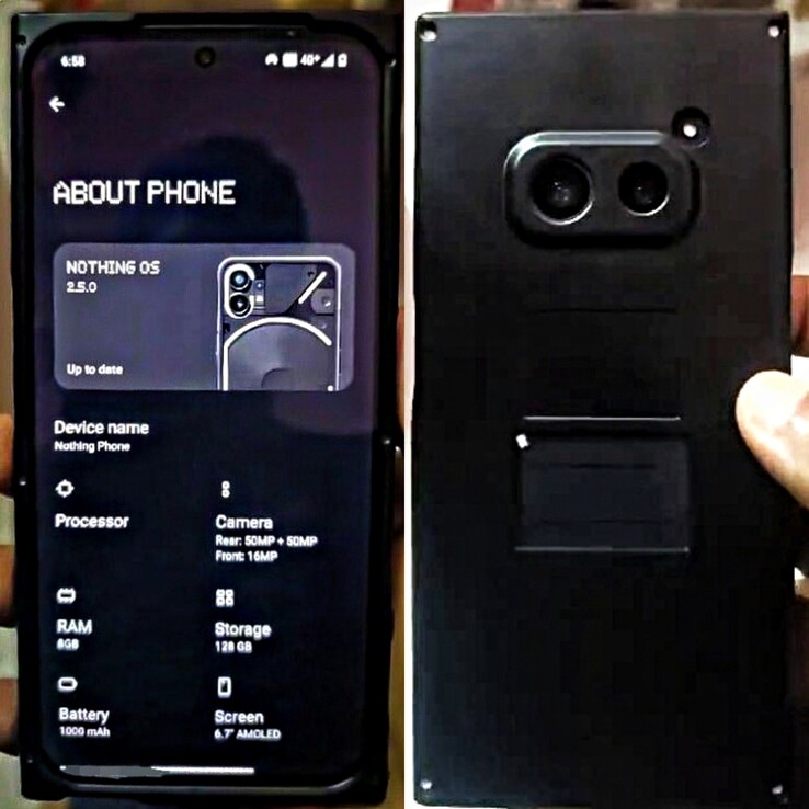 Das erste Hands-On-Bild zeigt mehr vom Anfang 2024 erwarteten Nothing Phone 2a. (Bild: Yogesh Brar)