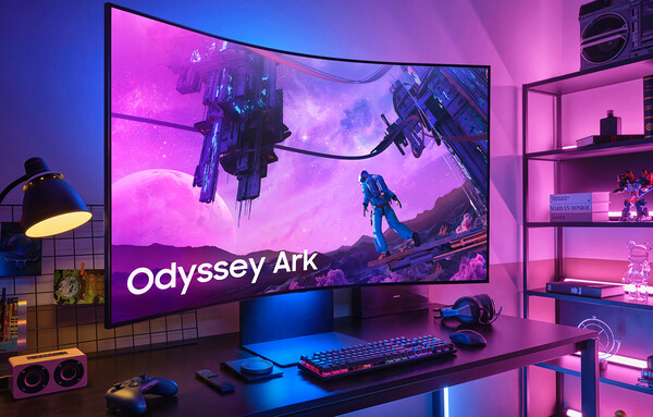 Samsung Odyssey Ark: 55 Zoll Curved 1000R Gaming-Monitor mit 165 Hz, 1 ms GtG und Dolby Atmos
