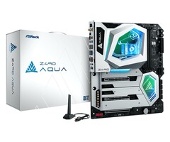 Das ASRock Z490 Aqua dürfte eines der teuersten Mainboards für Intel Comet Lake-S-Prozessoren sein. (Bild: ASRock)