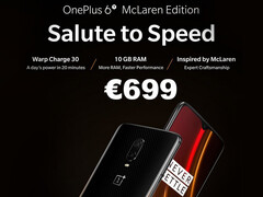 OnePlus 6T McLaren Edition mit Warp Charge 3.0 soll 700 Euro kosten