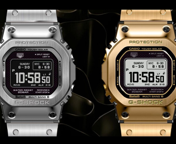 Von links nach rechts: Kommende Casio GMW-BZ5000D-1 und GMW-BZ5000GD-9. (Bildquelle: Great G-Shock World)