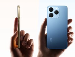 Das Realme 15T ist trotz riesigem 7.000 mAh Akku relativ leicht. (Bildquelle: Realme)