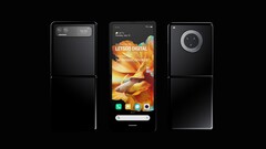 Das Mi Mix Flip - oder wie immer Xiaomi seine Samsung Galaxy Z Flip3-Alternative nennen wird, zeigt sich in schicken Renderings von Technizo Concept (Bild: LetsGoDigital)