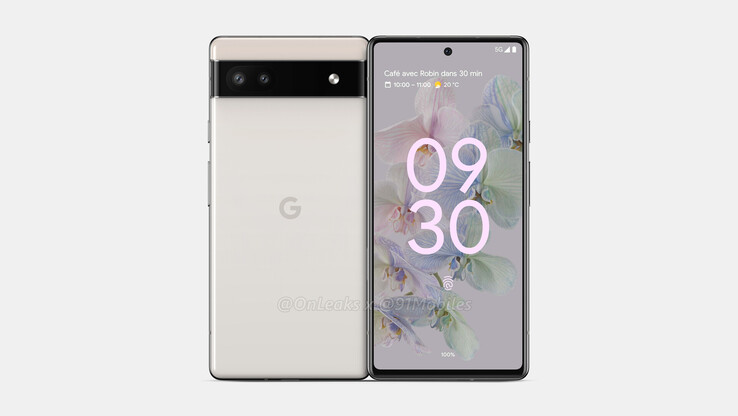 Das Google Pixel 6a sieht dem Pixel 6 recht ähnlich. (Bild: @OnLeaks / 91mobiles)
