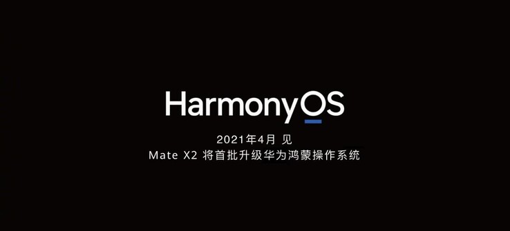 HarmonyOS wird schon ab April an das Huawei Mate X2 verteilt werden. (Bild: Huawei)