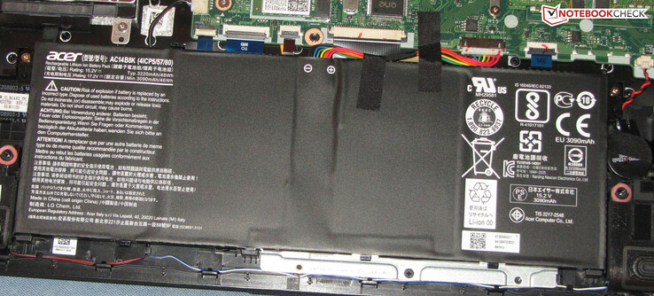 Der Akku verfügt über eine Kapazität von 48 Wh