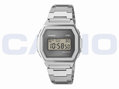 Die Casio A1000SP-7 besitzt eine gestreifte Bedampfung auf der Unterseite des Saphirglases