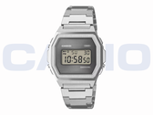 Die Casio A1000SP-7 besitzt eine gestreifte Bedampfung auf der Unterseite des Saphirglases