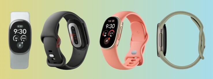 Insgesamt vier Farben des Google Fitbit Edge werden erwartet.