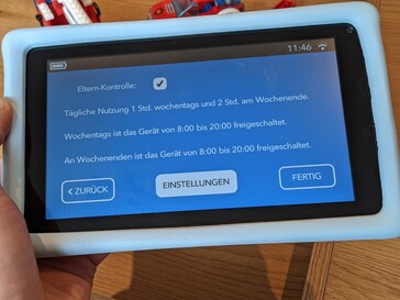 Zusammenfassung der Einstellungen