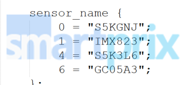 Samsung Galaxy A37 Kamera-Sensoren laut Code-Leak.