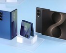 Zubehörprodukte und Dummy-Modelle liefern einen direkten Größenvergleich aller drei Samsung Galaxy Z Foldables in 2026.