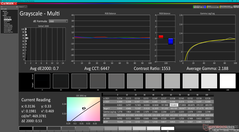 Graustufen nach der Kalibrierung