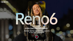 Oppo stellt neue Reno6 Serie 5G in Paris vor, Launch-Event am 9. September.