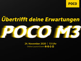 Xiaomi Poco M3: Globaler Launch für Preisbrecher am 24. November.