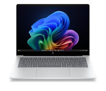 HP Omnibook 7 14 Laptop NGAIPC GlacierSilver FrontOpen