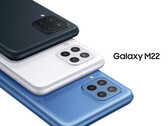 Samsung listet das Galaxy M22 offiziell auf seiner deutschen Webseite. (Bild: Samsung)