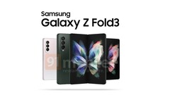 Erstmals in drei schicken Farboptionen und von allen Seiten zu sehen: Das Samsung Galaxy Z Fold3, in diesem Jahr ein Nachfolger zum Galaxy Note20.