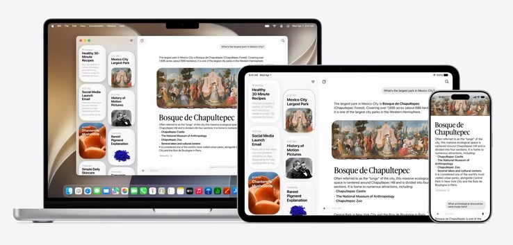 Die Siri-App steht auf allen Plattformen zur Verfügung.