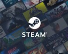 Steam-Logo über einer Auswahl an Game-Covern. (Bildquelle: Valve)