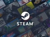 Steam-Logo über einer Auswahl an Game-Covern. (Bildquelle: Valve)