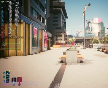 Cyberpunk 2077 läuft auf der Steam Machine in 1080p mit Ultra-Einstellungen, FSR auf
