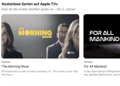 Apple kündigt auf der deutschen Startseite der TV-App verschiedene Serien zeitweise kostenlos an. (Bild: Apple)