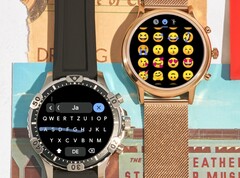 Wear OS-Smartwatches wie etwa die beliebten Modelle von Fossil erhalten eine neue Tastatur. (Bild: Google / Fossil, bearbeitet)