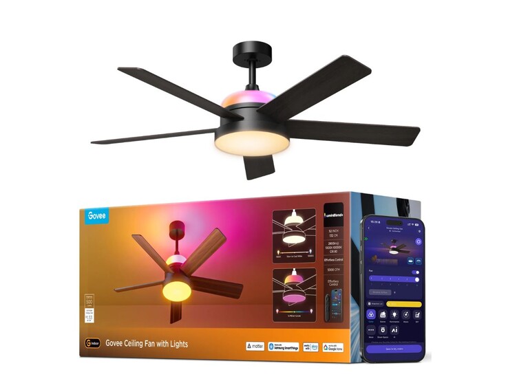 Der Govee Deckenventilator mit Lichtern
