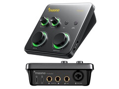 Das Audio-Interface Maono P1 besitzt einen XLR-/Mikrofoneingang und einen 6,35mm-Instrumenteneingang