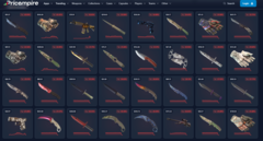 Ein Screenshot von der CS2-Preisverfolgungs-Website Price Empire. (Bildquelle: Price Empire)
