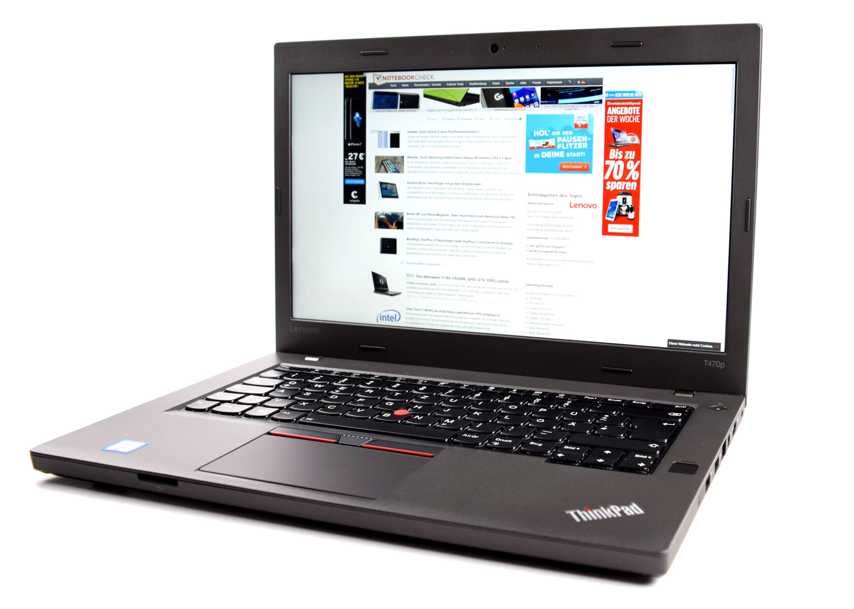 Lenovo ThinkPad T470p Serie - Notebookcheck.com Externe Tests