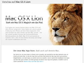 Apple: Mac OS X 10.7 Lion mit App Store und Vollbild-Modus