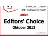 Im Test bei NBC: Best of Oktober 2012 - Notebooks
