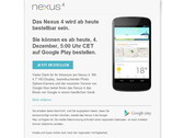 Smartphones: Google Nexus 4 ab 17 Uhr wieder auf Google Play erhältlich