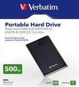 Test Verbatim Store`n`go eSata 500 GB portable Hard Drive