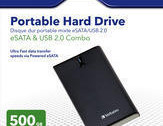 Test Verbatim Store`n`go eSata 500 GB portable Hard Drive